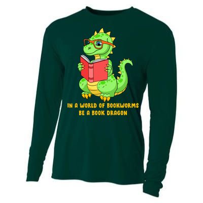 In A World Of Bookworms Be A Book Dragon Cooling Performance Long Sleeve Crew