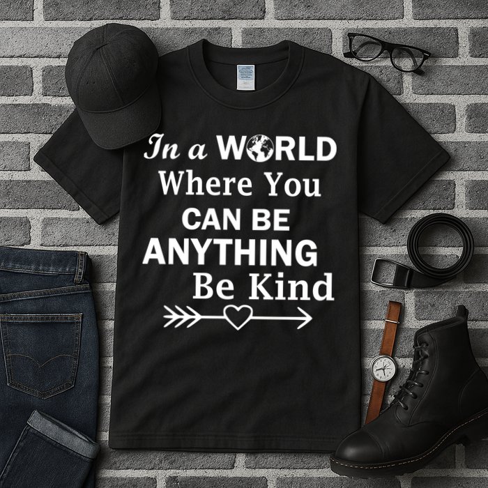 In A World Where You Can Be Anything Be Kind Tall T-Shirt