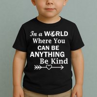 In A World Where You Can Be Anything Be Kind Toddler T-Shirt