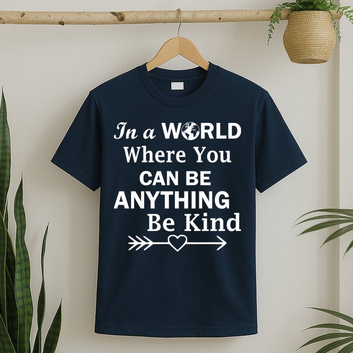 In A World Where You Can Be Anything BE KIND T-Shirt