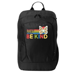 In A World Where You Can Be Anything Be Kind Autism Awareness City Backpack