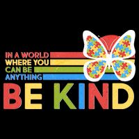 In A World Where You Can Be Anything Be Kind Autism Awareness Impact Tech Backpack