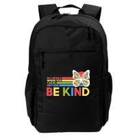 In A World Where You Can Be Anything Be Kind Autism Awareness Backpack