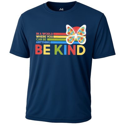 In A World Where You Can Be Anything Be Kind Autism Awareness Performance Shirt