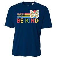 In A World Where You Can Be Anything Be Kind Autism Awareness Cooling Performance Crew T-Shirt