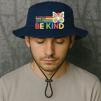 In A World Where You Can Be Anything Be Kind Autism Awareness Bucket Hat