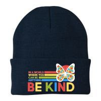 In A World Where You Can Be Anything Be Kind Autism Awareness Knit Cap Winter Beanie