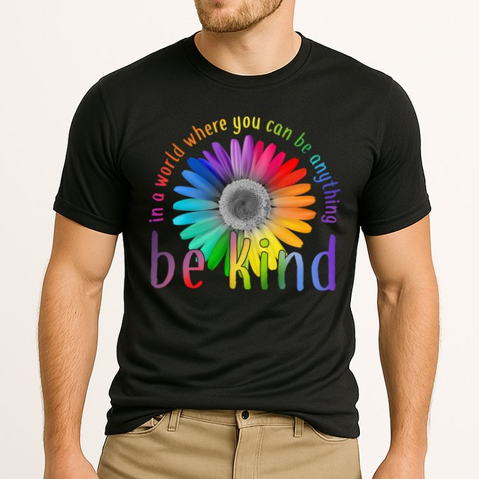 In a world where you can be anything be kind flower Cooling Performance Crew T-Shirt