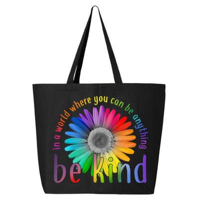 In a world where you can be anything be kind flower 25L Jumbo Tote