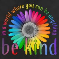 In a world where you can be anything be kind flower Trucker Hat