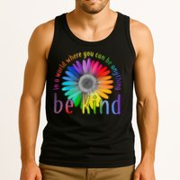 In a world where you can be anything be kind flower Tank Top