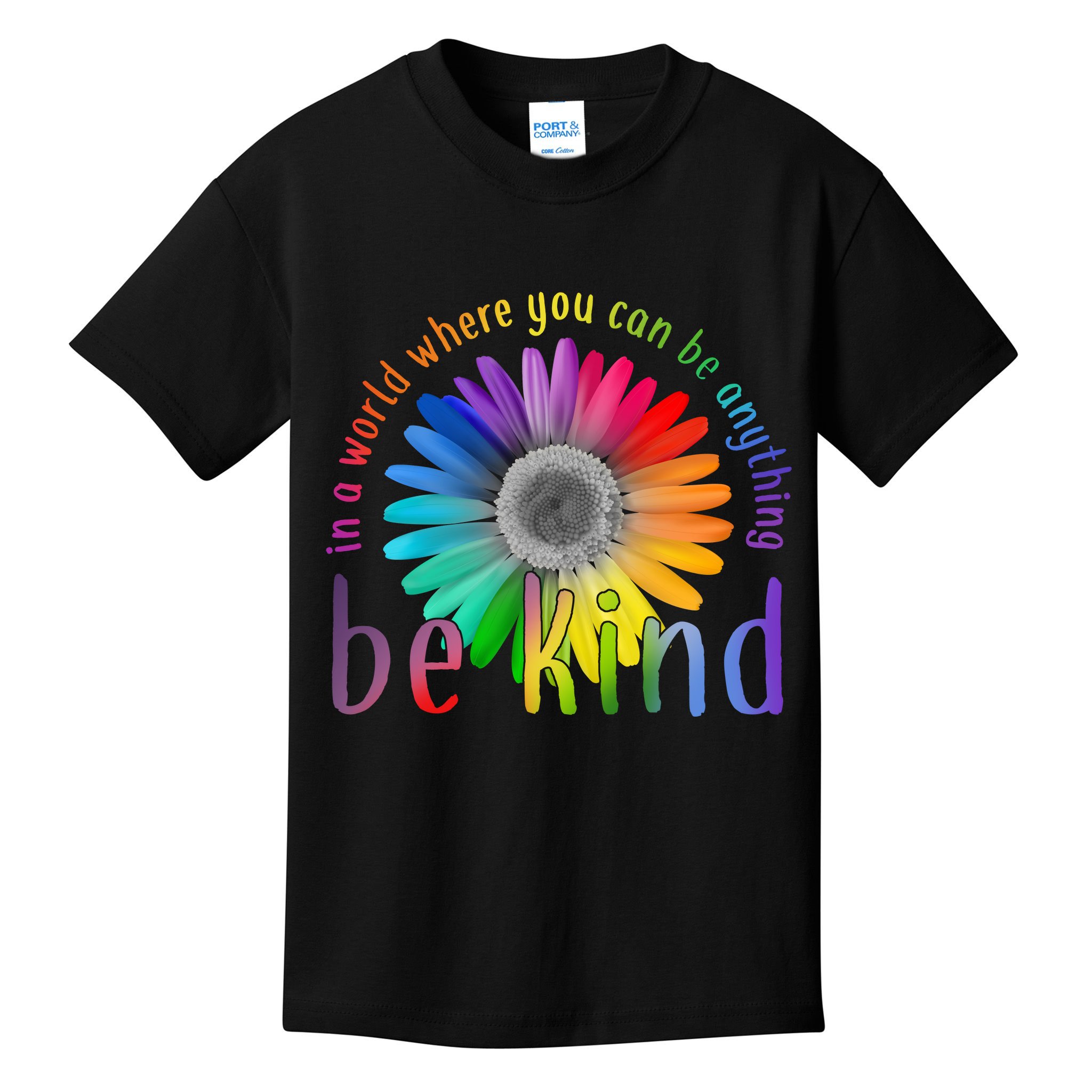 In a world where you can be anything be kind flower Kids T-Shirt