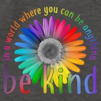 In a world where you can be anything be kind flower Vector Backpack