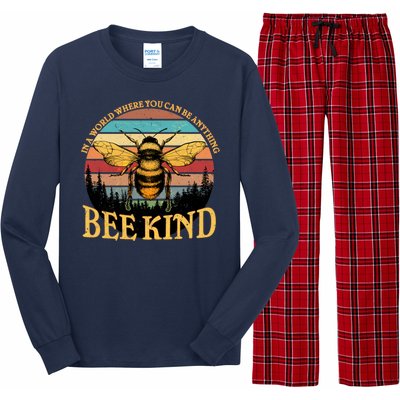 In A World Where You Can Be Anything Bee Kind Long Sleeve Pajama Set