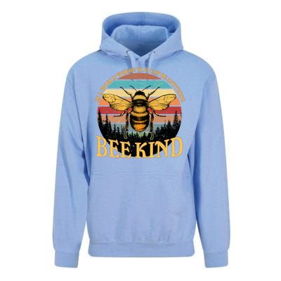 In A World Where You Can Be Anything Bee Kind Unisex Surf Hoodie