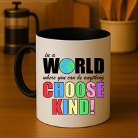 In a World Where You Can Be Anything Choose Kind Mug