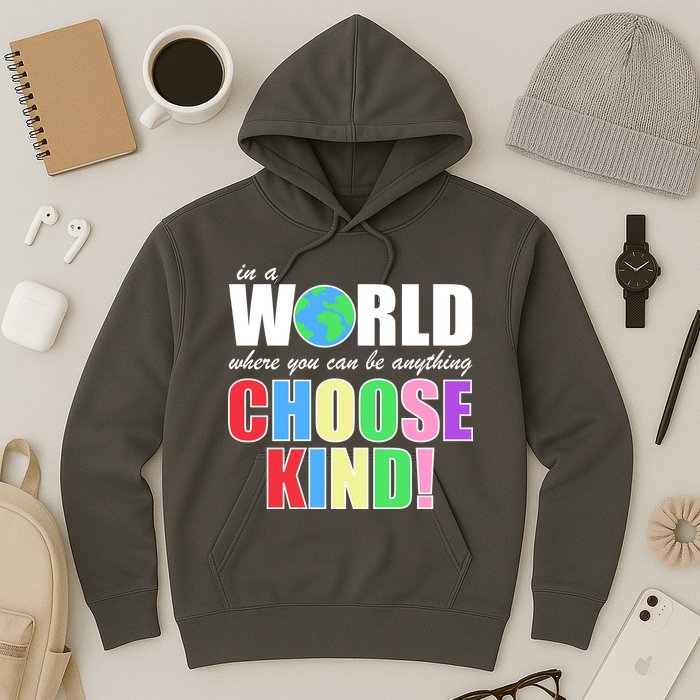 In a World Where You Can Be Anything Choose Kind Hoodie