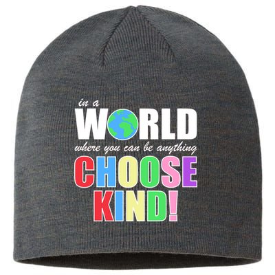 In a World Where You Can Be Anything Choose Kind Sustainable Beanie