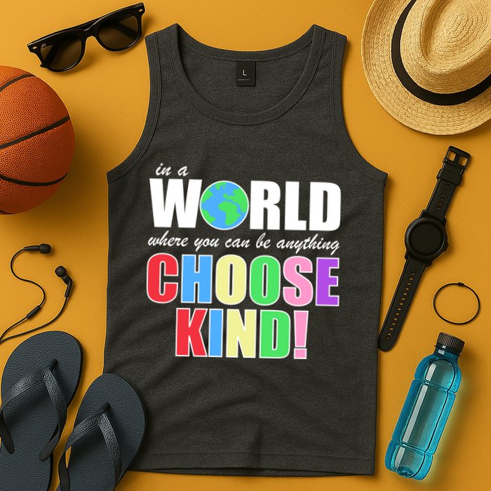 In a World Where You Can Be Anything Choose Kind Tank Top
