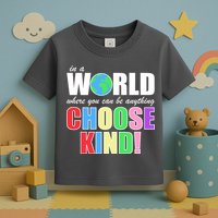 In a World Where You Can Be Anything Choose Kind Toddler T-Shirt