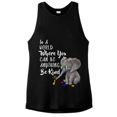 In A World Where You Can Be Kind Ladies PosiCharge Tri-Blend Wicking Tank
