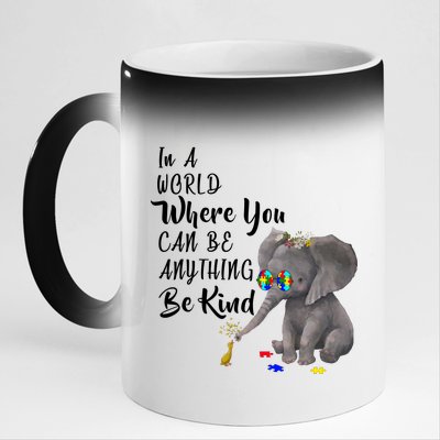 In A World Where You Can Be Kind 11oz Black Color Changing Mug