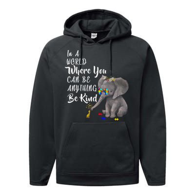 In A World Where You Can Be Kind Performance Fleece Hoodie