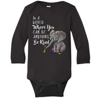 In A World Where You Can Be Kind Baby Long Sleeve Bodysuit