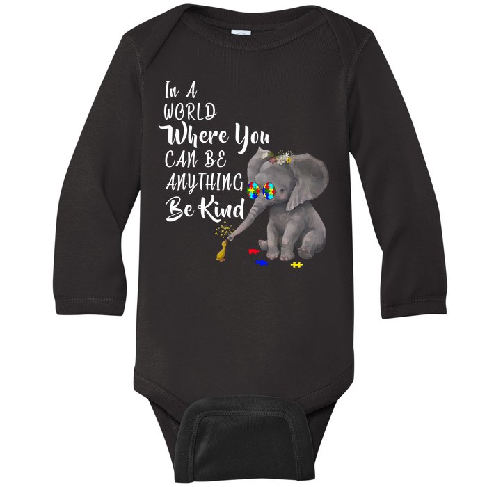 In A World Where You Can Be Kind Baby Long Sleeve Bodysuit