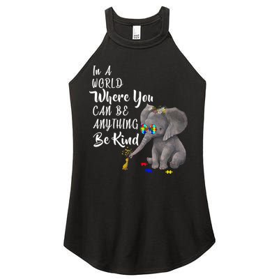 In A World Where You Can Be Kind Women's Perfect Tri Rocker Tank
