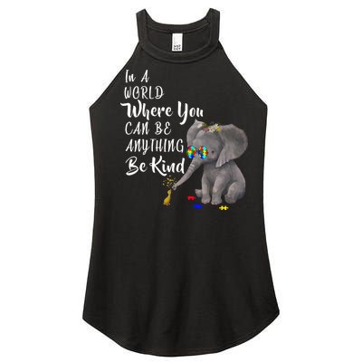 In A World Where You Can Be Kind Women’s Perfect Tri Rocker Tank