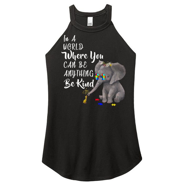 In A World Where You Can Be Kind Women's Perfect Tri Rocker Tank