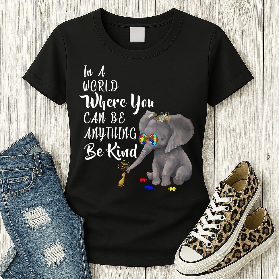 In A World Where You Can Be Kind Womens T-Shirt