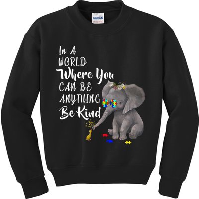 In A World Where You Can Be Kind Kids Sweatshirt