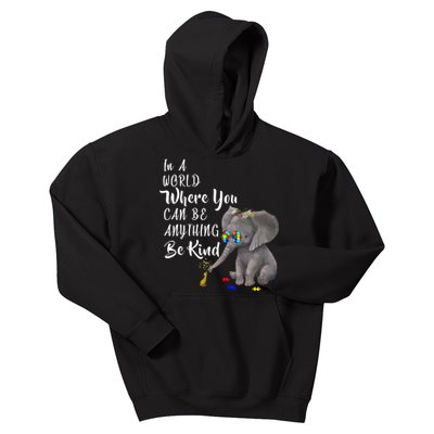 In A World Where You Can Be Kind Kids Hoodie