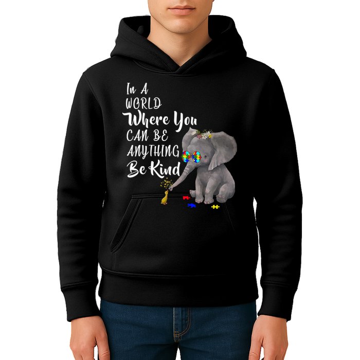 In A World Where You Can Be Kind Kids Hoodie