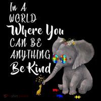 In A World Where You Can Be Kind Short Acrylic Beanie