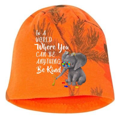 In A World Where You Can Be Kind Kati - Camo Knit Beanie