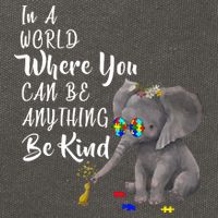 In A World Where You Can Be Kind Cotton Canvas Backpack