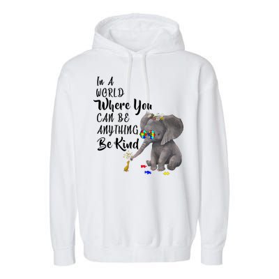 In A World Where You Can Be Kind Garment-Dyed Fleece Hoodie