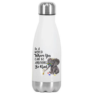 In A World Where You Can Be Kind Stainless Steel Insulated Water Bottle