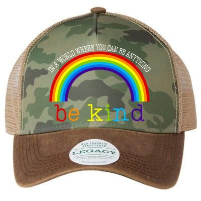 In A World Where You Can Be Kind LGBT Supporter Legacy Tie Dye Trucker Hat