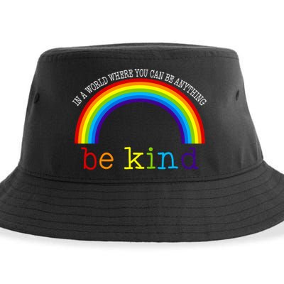 In A World Where You Can Be Kind LGBT Supporter Sustainable Bucket Hat