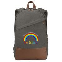 In A World Where You Can Be Kind LGBT Supporter Cotton Canvas Backpack