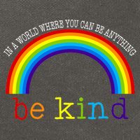 In A World Where You Can Be Kind LGBT Supporter Cotton Canvas Backpack