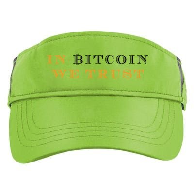 In Bitcoin We Trust Adult Drive Performance Visor