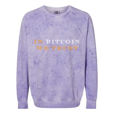 In Bitcoin We Trust Colorblast Crewneck Sweatshirt
