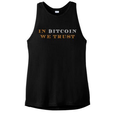 In Bitcoin We Trust Ladies PosiCharge Tri-Blend Wicking Tank