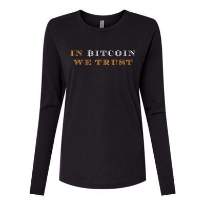 In Bitcoin We Trust Womens Cotton Relaxed Long Sleeve T-Shirt