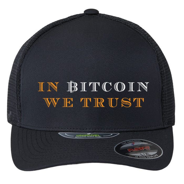 In Bitcoin We Trust Flexfit Unipanel Trucker Cap